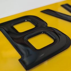 3D Gel number plates available at BV Detailing, Carlisle, Cumbria