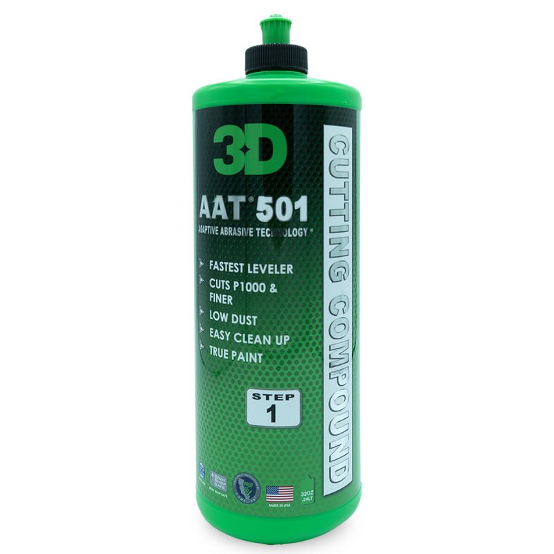 3D Car Care AAT 501 cutting compound 32oz